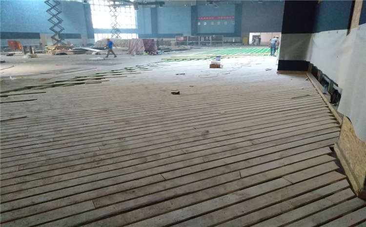 歐氏柞木排球館木地板施工技術方案