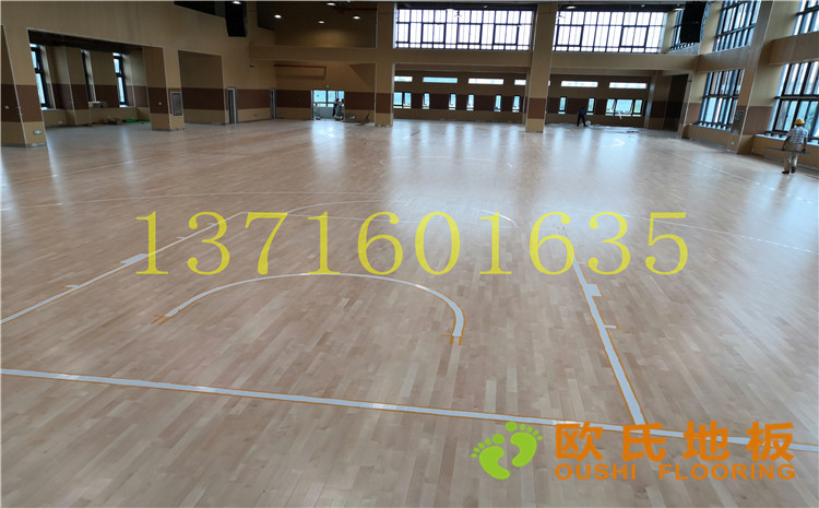 南京市埔口區實驗小學體育館木地板案例-歐氏運動木地板廠家