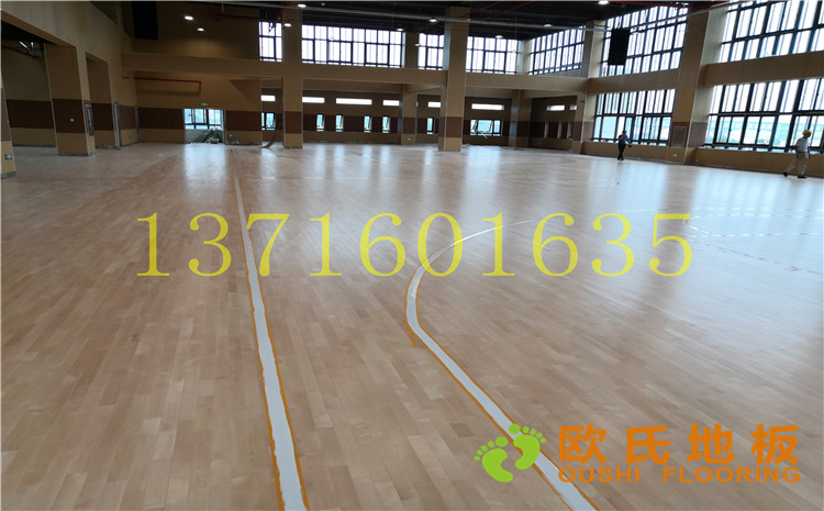 南京市埔口區實驗小學體育館木地板案例-歐氏運動木地板廠家