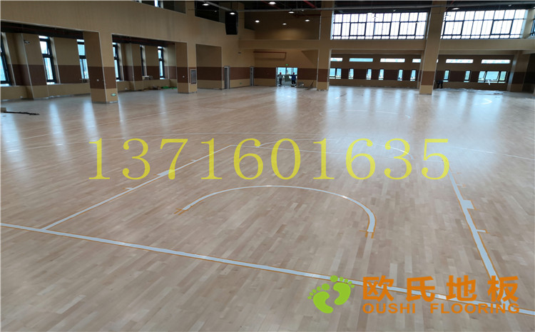 南京市埔口區實驗小學體育館木地板案例-歐氏運動木地板廠家