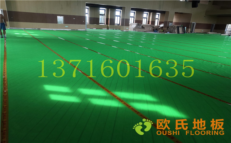 南京市埔口區實驗小學體育館木地板案例-歐氏運動木地板廠家