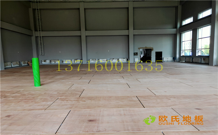 沈陽于洪機(jī)場體育館木地板案例-歐氏運動木地板廠家