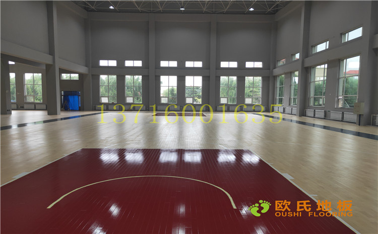 沈陽于洪機(jī)場體育館木地板案例-歐氏運動木地板廠家